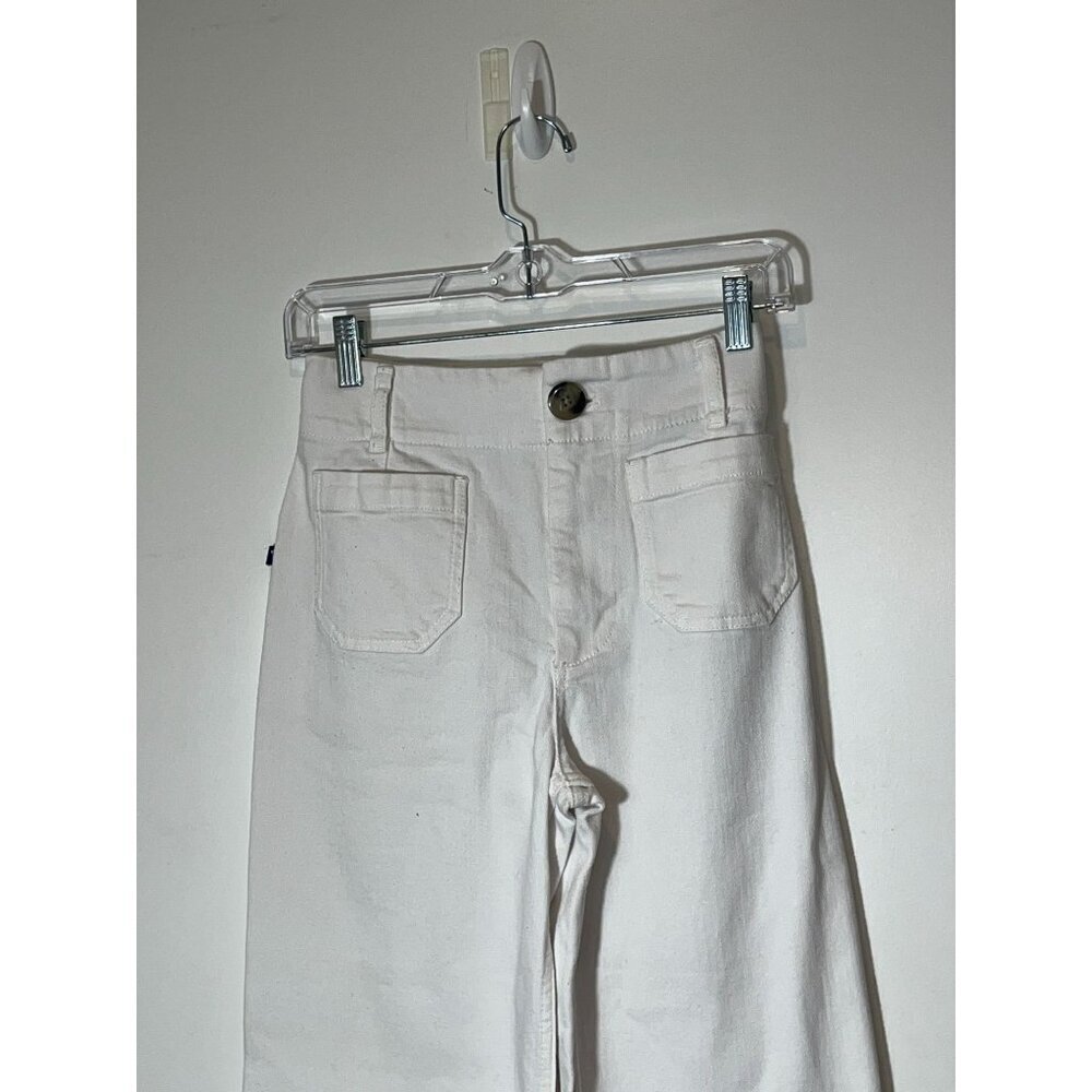 Pilcro Anthropologie The Jenna Wide-Leg Relaxed  White Jeans Size 25 Womens - Picture 3 of 11